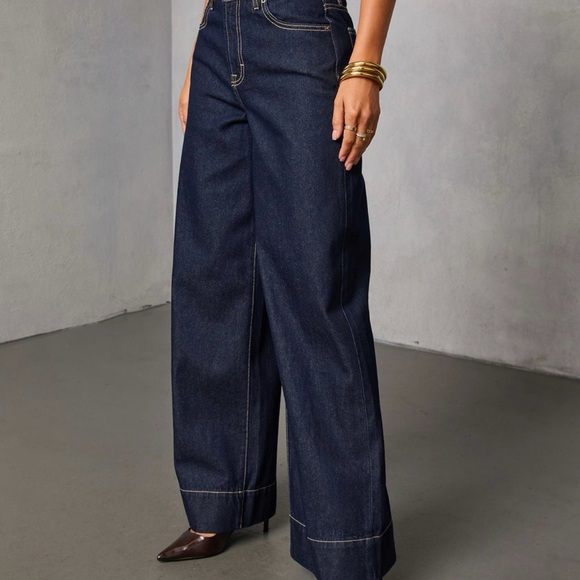 Vici Denim - Vici Wide-Leg Dark Blue Jeans